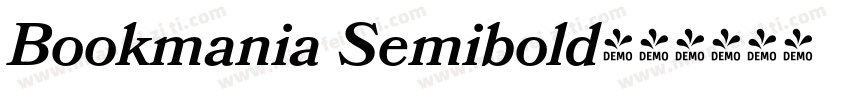 Bookmania Semibold字体转换